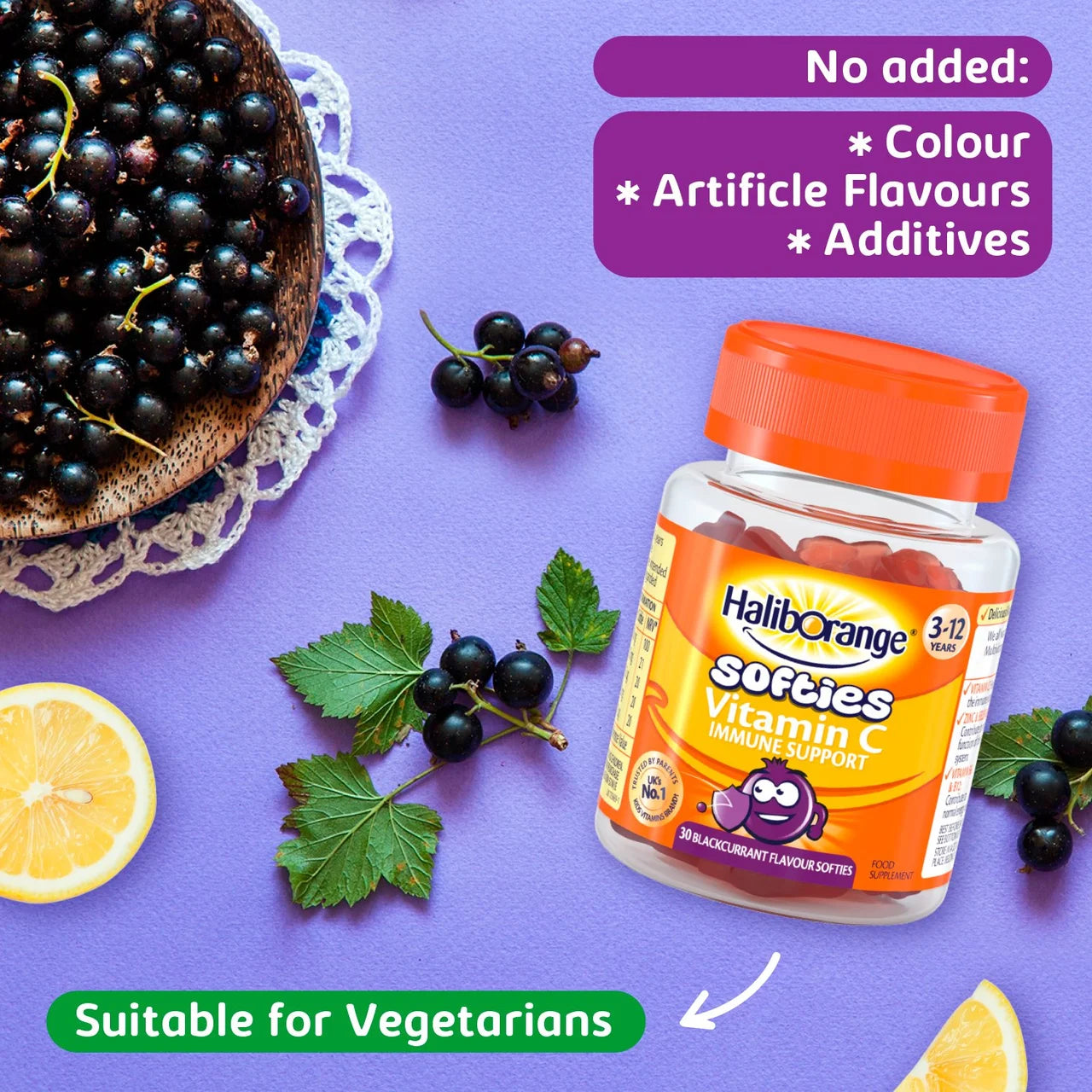 Haliborange Kid's Softies Vitamin C Gummies 3-12yrs 30 per pack