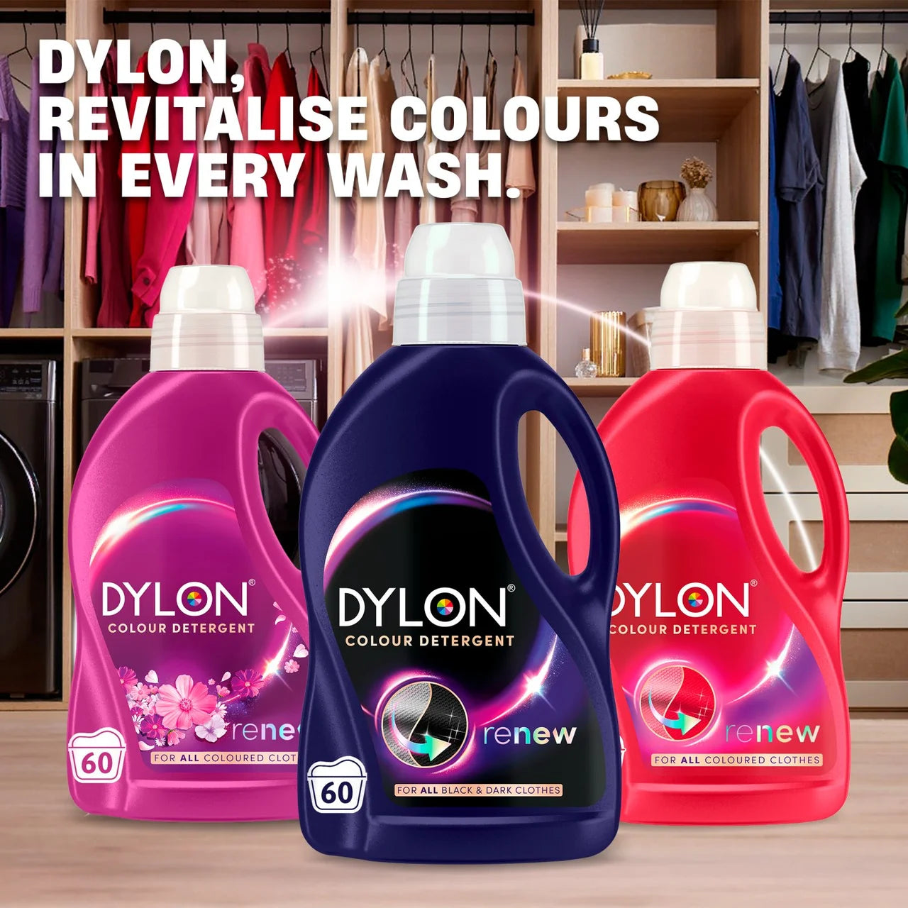 Dylon Renew Colour Detergent - Black & Dark Clothes 60 washes