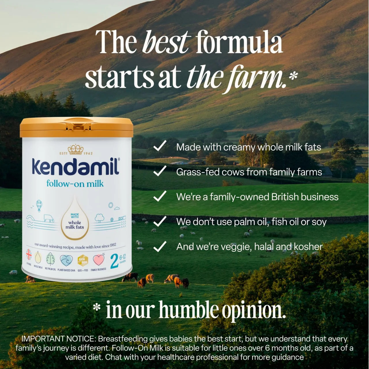 Kendamil Follow On Milk Stage 2 (6-12 Months) 800g