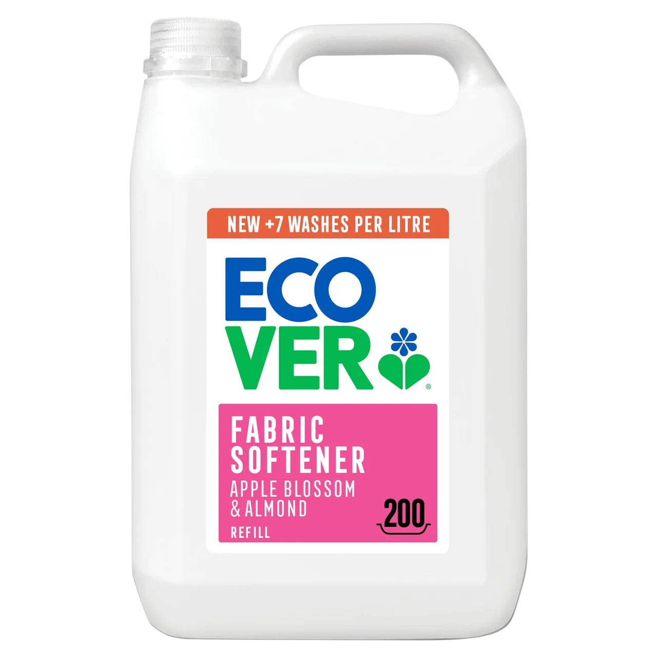 Ecover Concentrated Fabric Softener Apple Blossom and Almond 200 Washes 5L