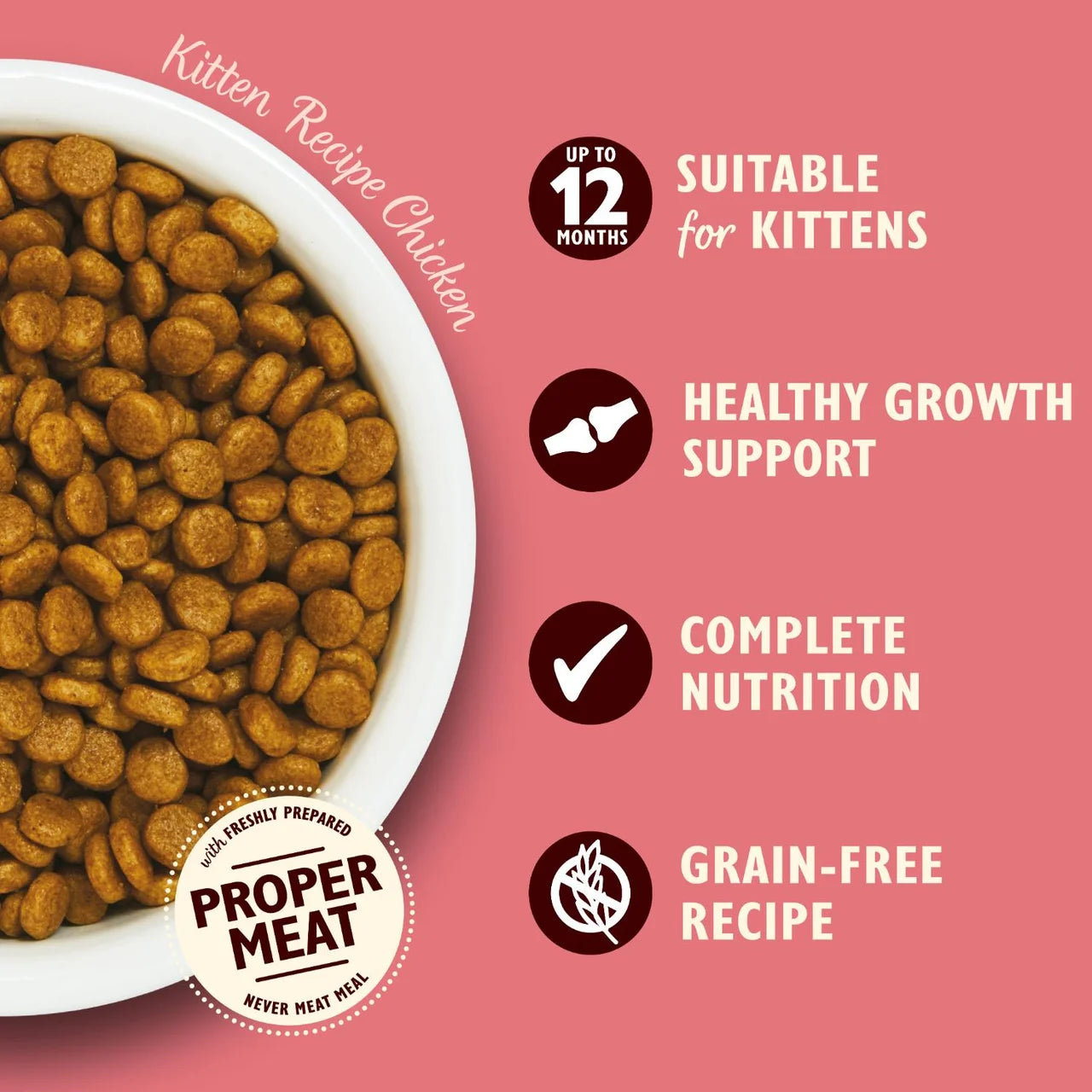 Lily's Kitchen Cat Chicken & White Fish Dry Kitten Food 800g