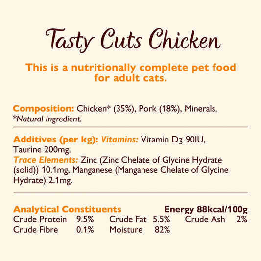 Lily's Kitchen Tasty Cuts in Gravy - Chicken Wet Food for Cats 85g