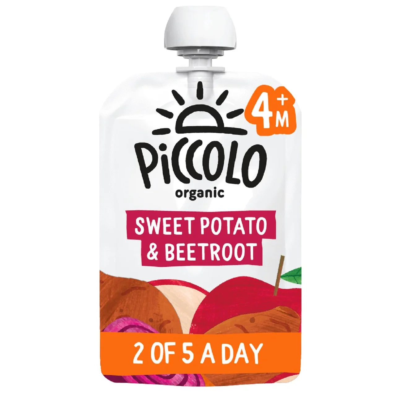 Piccolo Sweet Potato & Beetroot Baby Food Pouch 4+ Months 100g