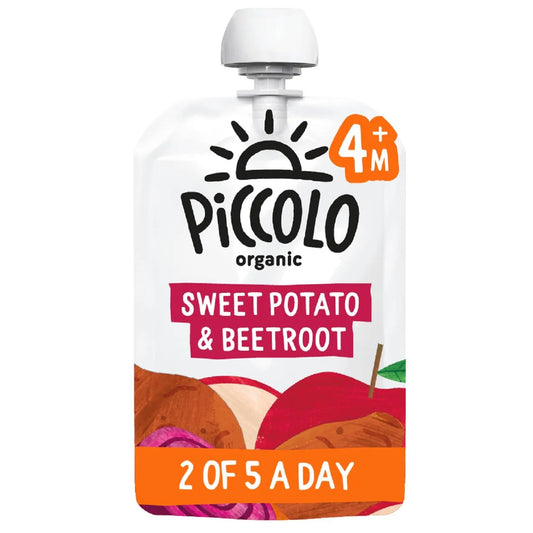 Piccolo Sweet Potato & Beetroot Baby Food Pouch 4+ Months 100g