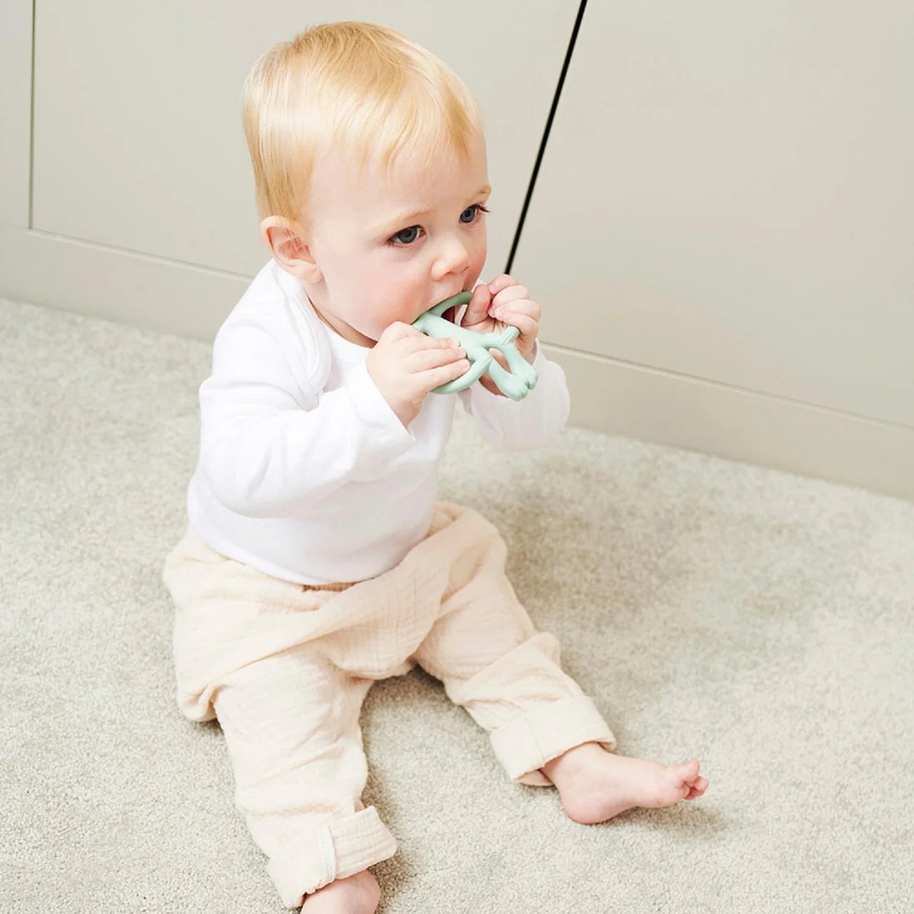 Matchstick Monkey Original Teether - Mint Green