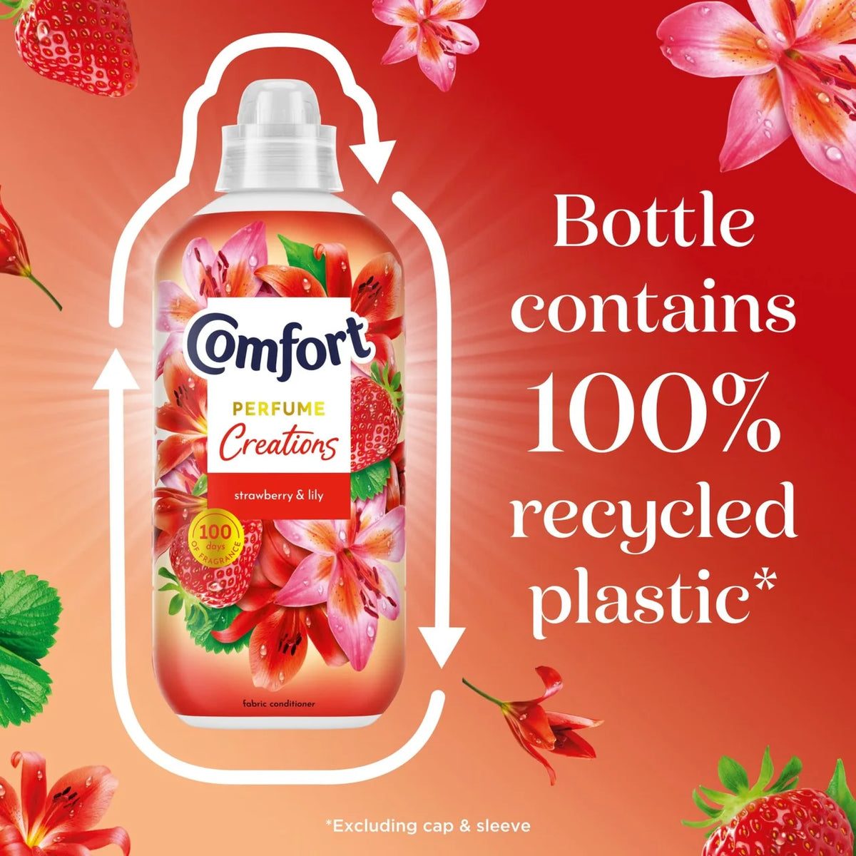 Comfort Perfume Creations Strawberry & Lily Fabric Conditioner 48 Washes 1400ml