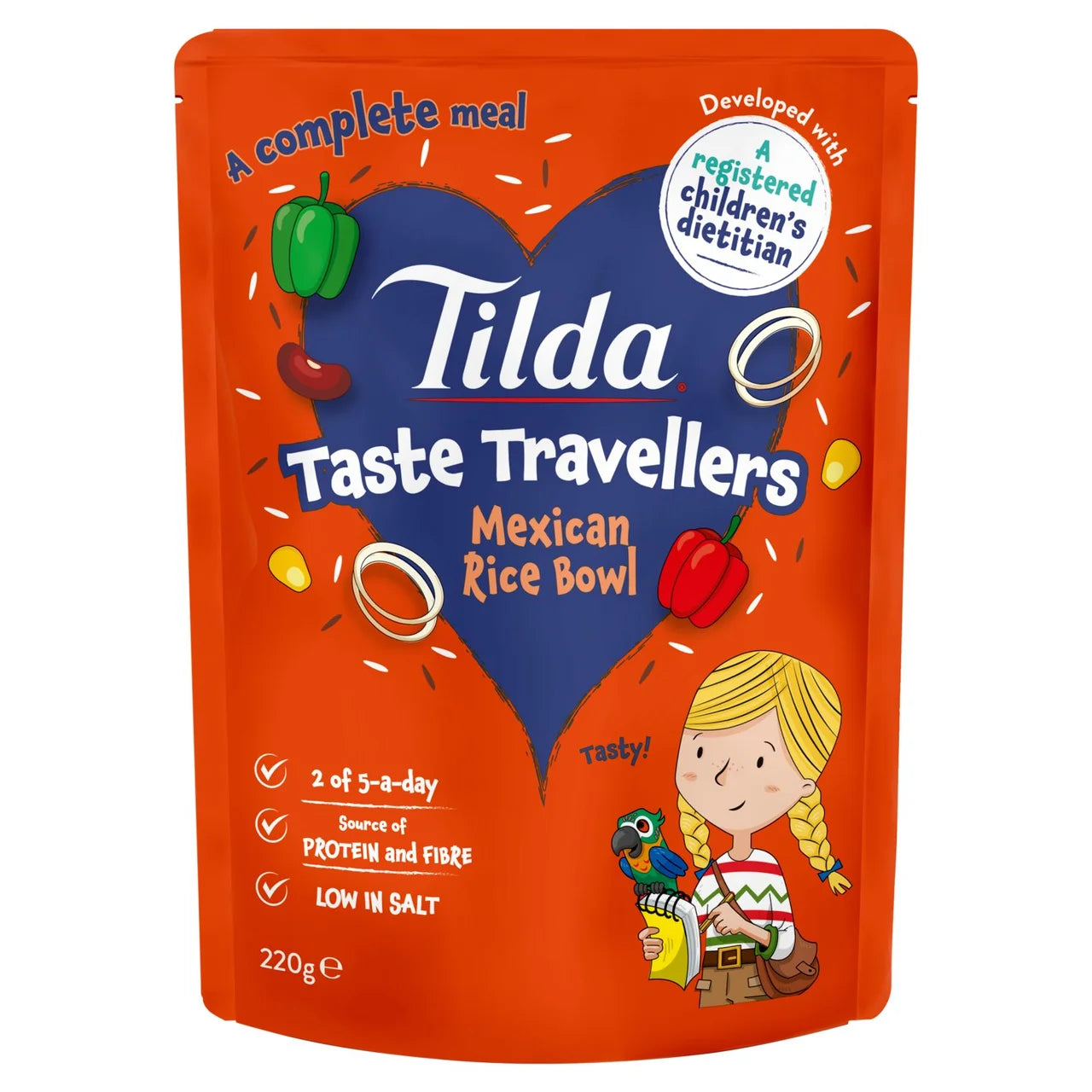 Tilda Kids Taste Travellers Mexican Rice Bowl 220g