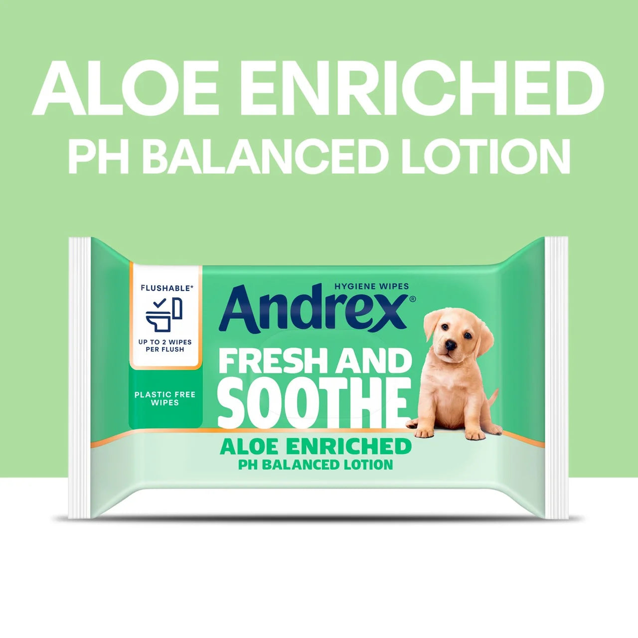 Andrex Fresh and Soothe Flushable Hygiene Wipes 36 per pack