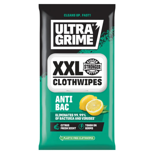UltraGrime Anti-Bac XXL Clothwipes 40 per pack