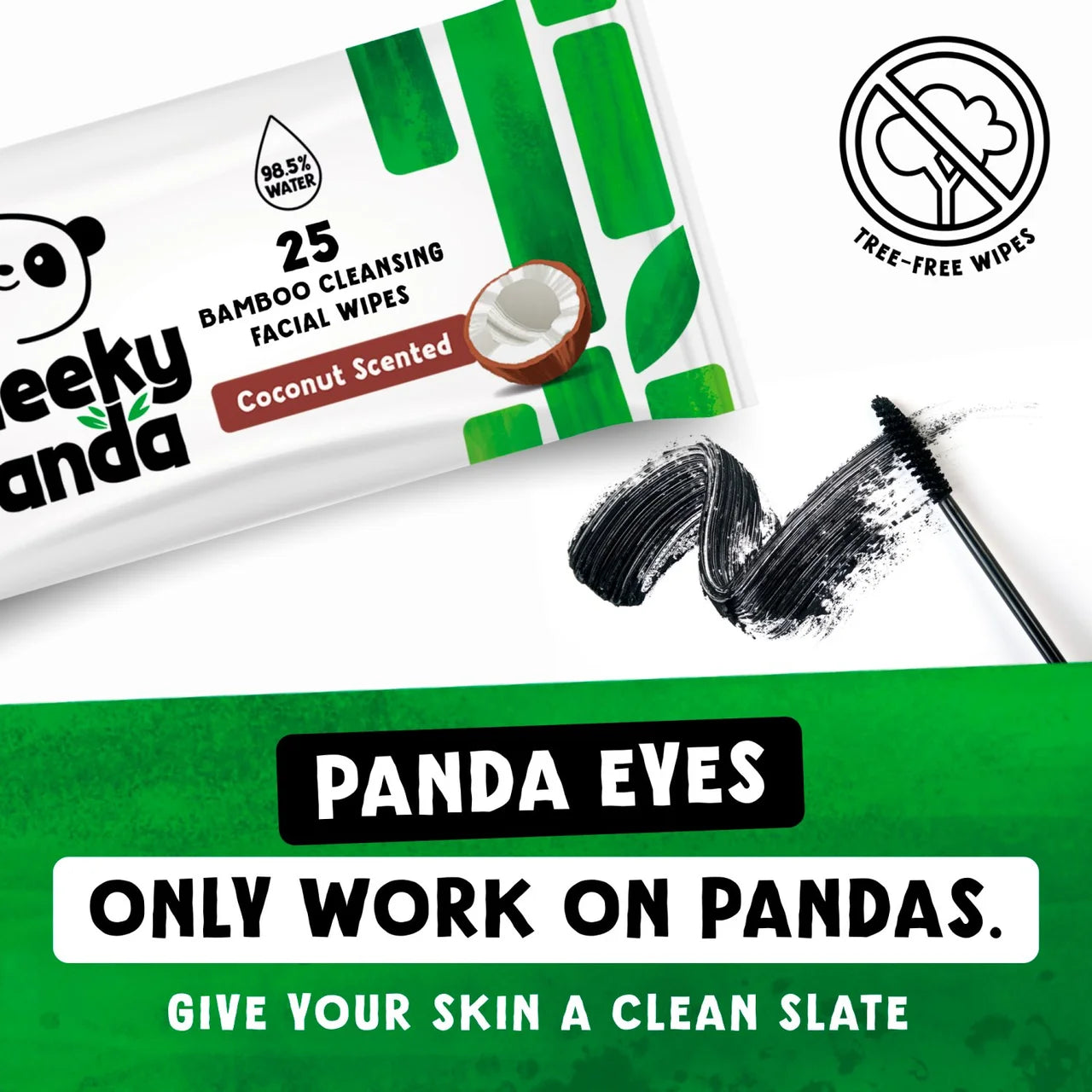Cheeky Panda Bamboo Coconut Facial Cleansing Wipes 25 per pack