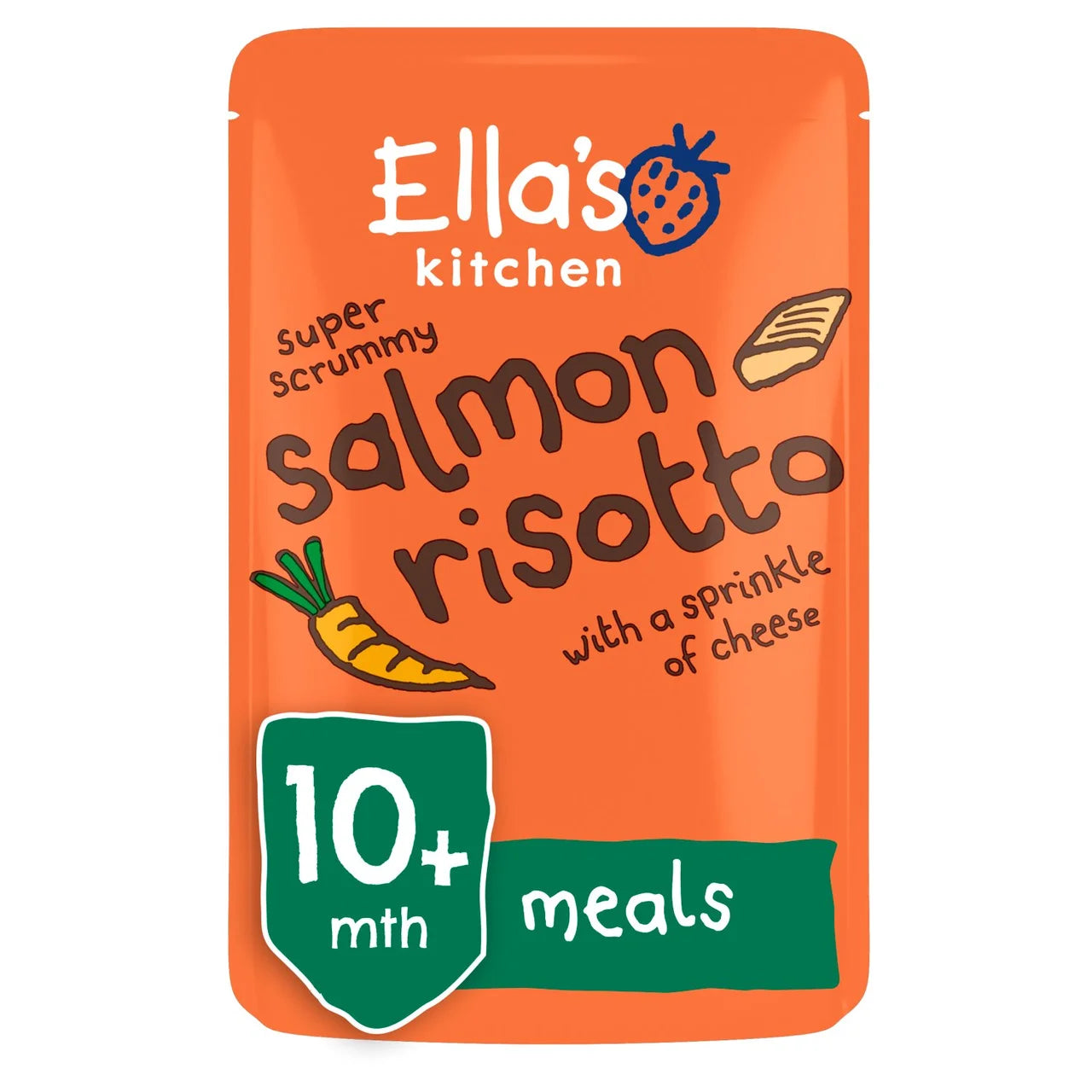 Ella's Kitchen Salmon Risotto with Cheese Baby Food Pouch 10+ Months 190g