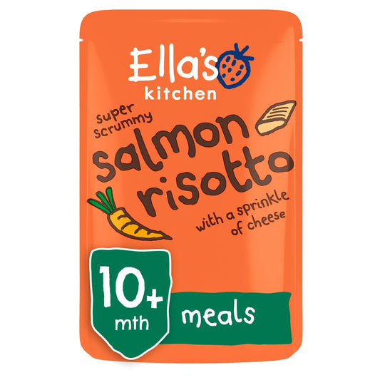 Ella's Kitchen Salmon Risotto with Cheese Baby Food Pouch 10+ Months 190g