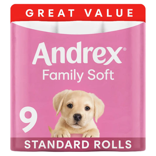 Andrex Family Soft Toilet Roll 9 per pack