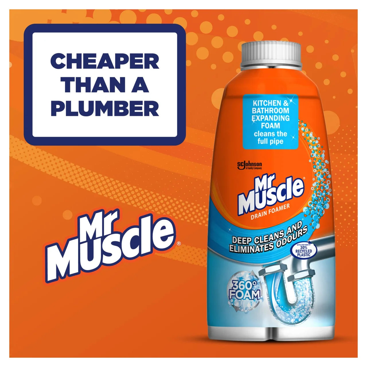 Mr Muscle Drain Foamer Odour Eliminator 500ml