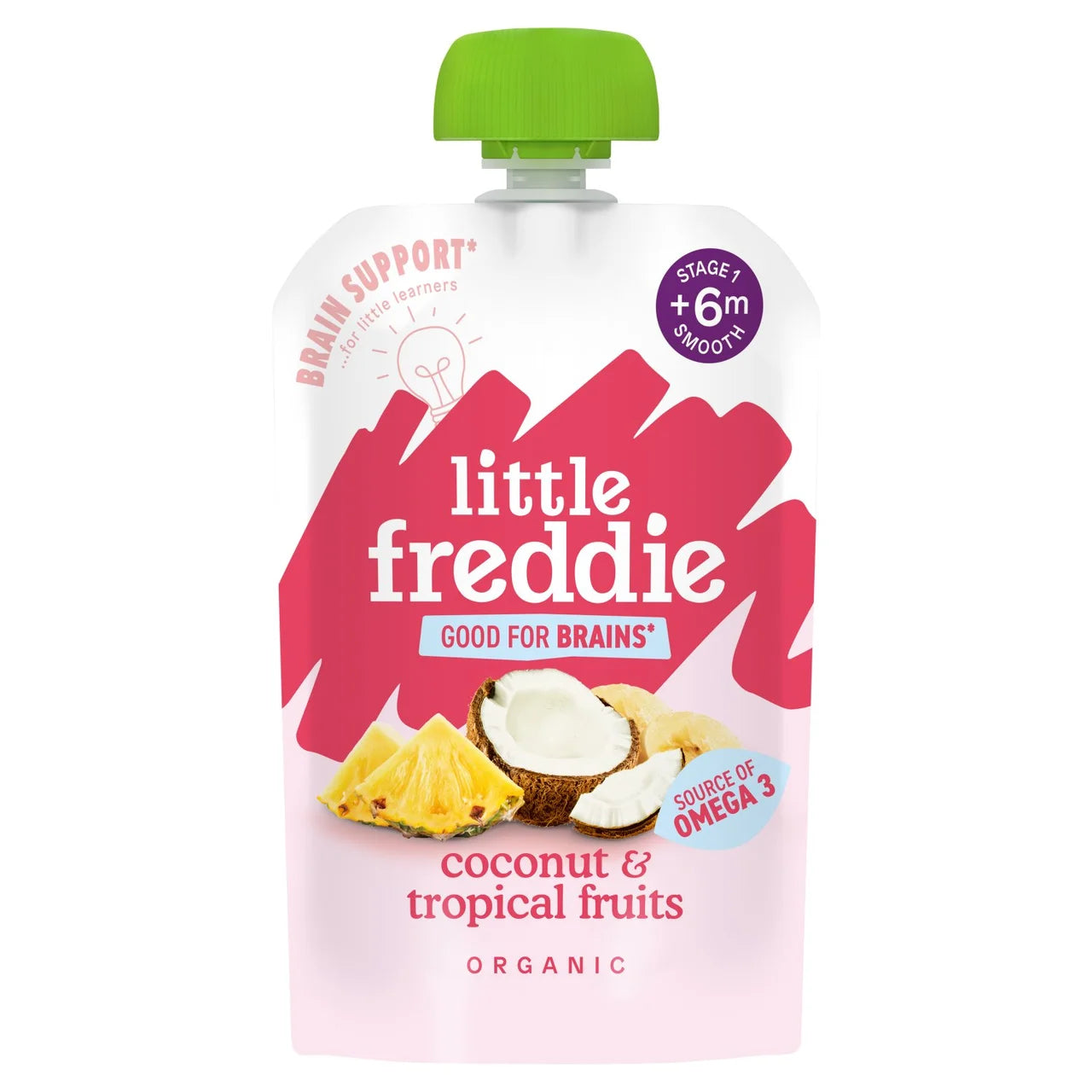 Little Freddie Coconut & Tropical Fruits Baby Pouch 6+ Months 90g