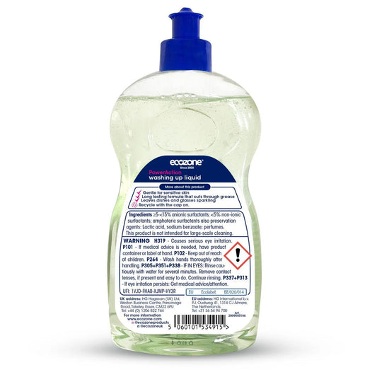 Ecozone PowerAction washing up liquid 500ml