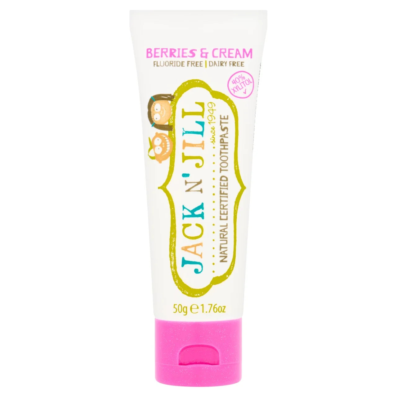 Jack N' Jill Natural Certified Toothpaste Berries & Cream 50g