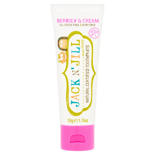 Jack N' Jill Natural Certified Toothpaste Berries & Cream 50g