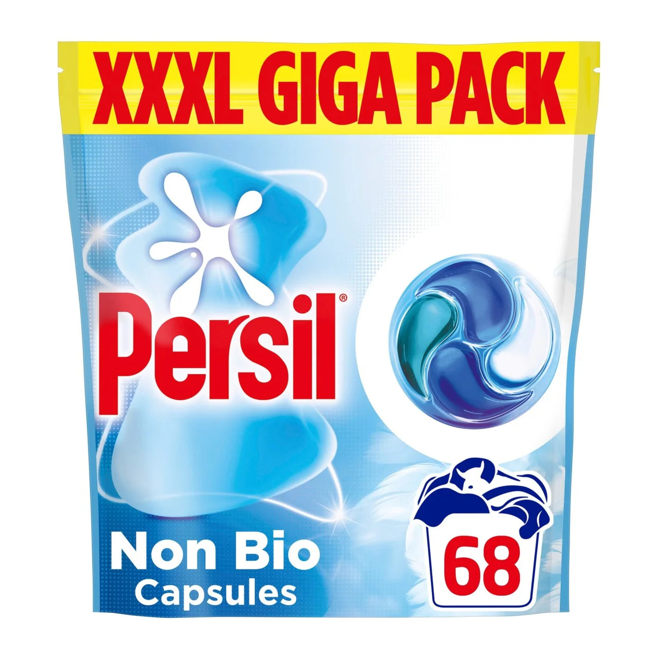 Persil Non Bio 4 in 1 Fast-Dissolving Laundry Capsules 68 Washes