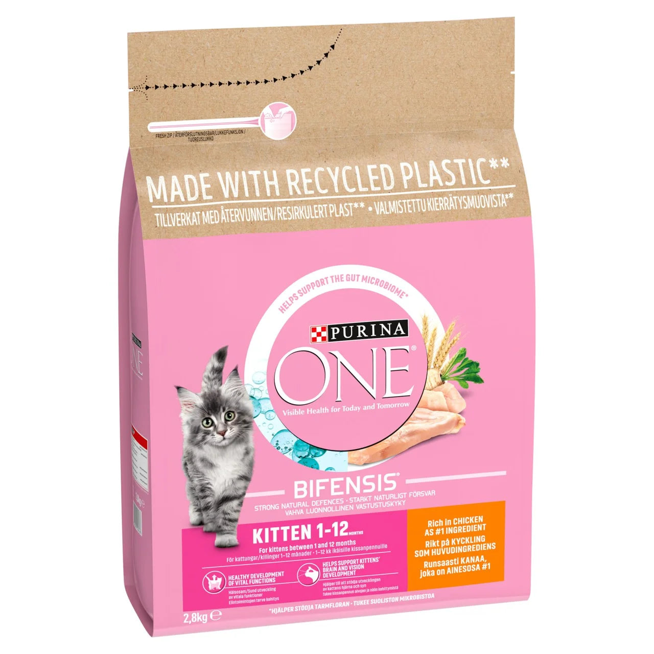 PURINA ONE Kitten Chicken Dry Cat Food 2.8kg