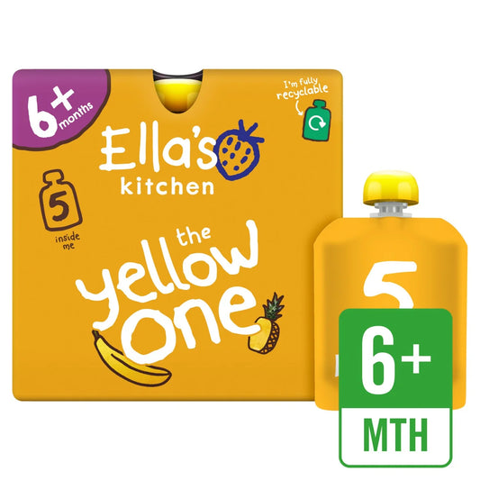 Ella's Kitchen The Yellow One Smoothie Pouch Multipack 6+ Months 5 x 90g
