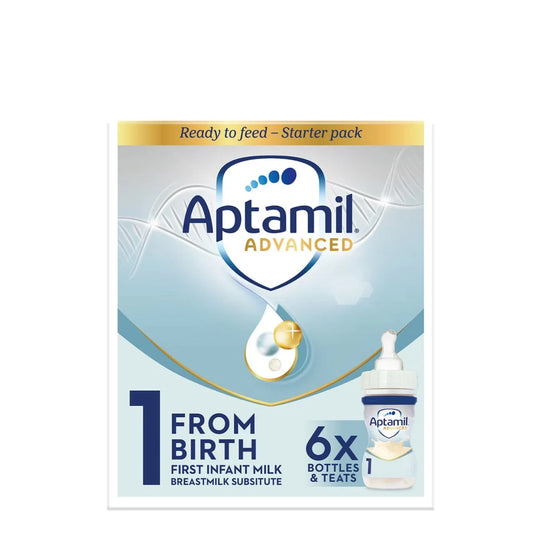 Aptamil Advanced 1 First Formula Baby Milk Liquid Starter Pack from Birth 6 x 70ml