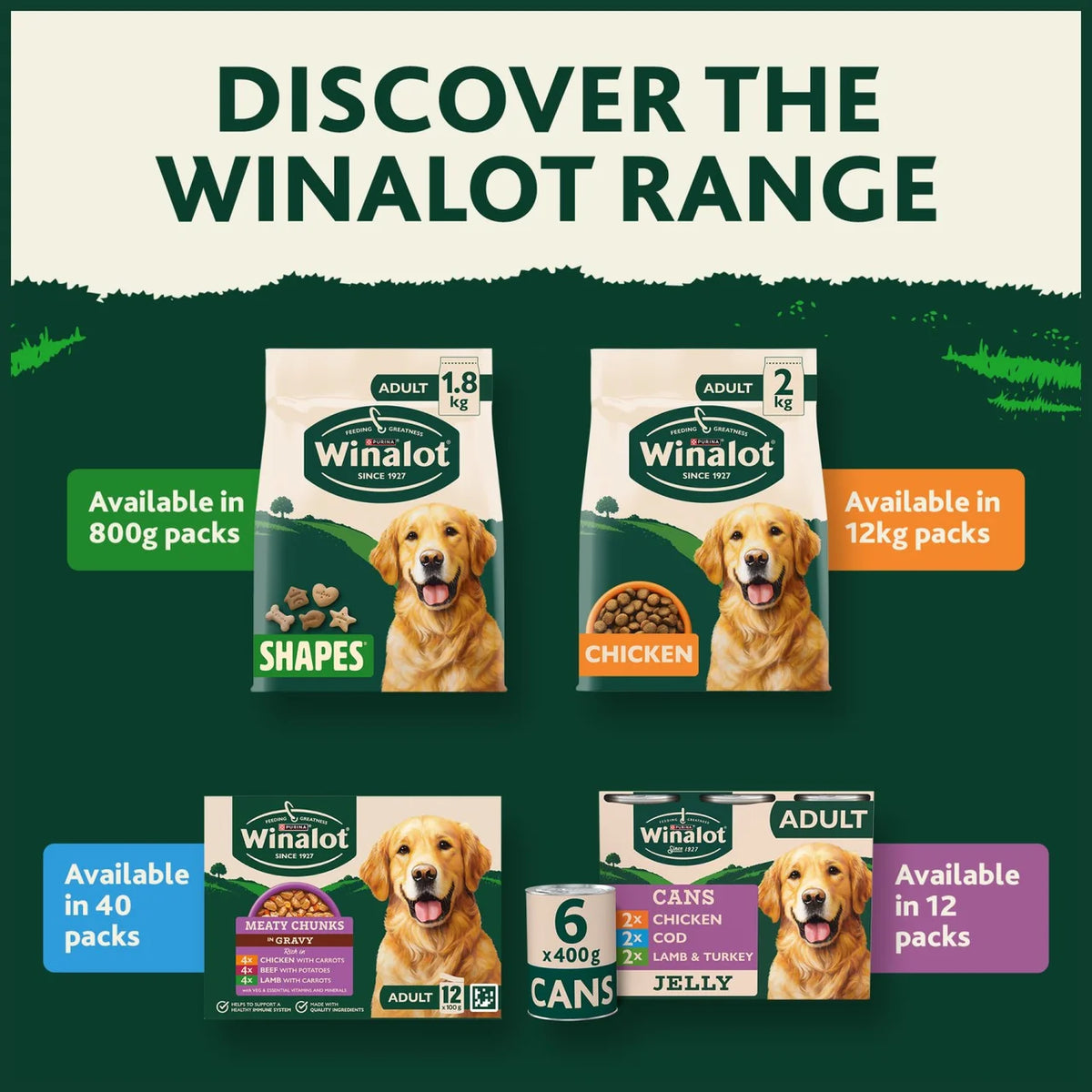 Winalot Shapes Dog Biscuits 1.8kg