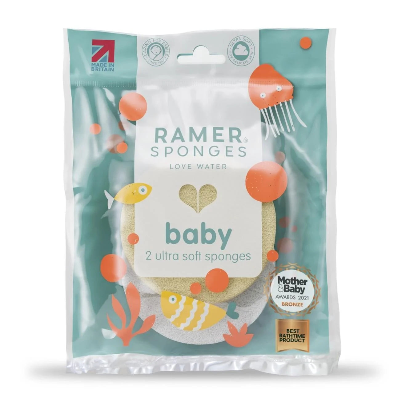 Ramer Ultra Soft Baby Sponge, Twinpack , 2 per pack