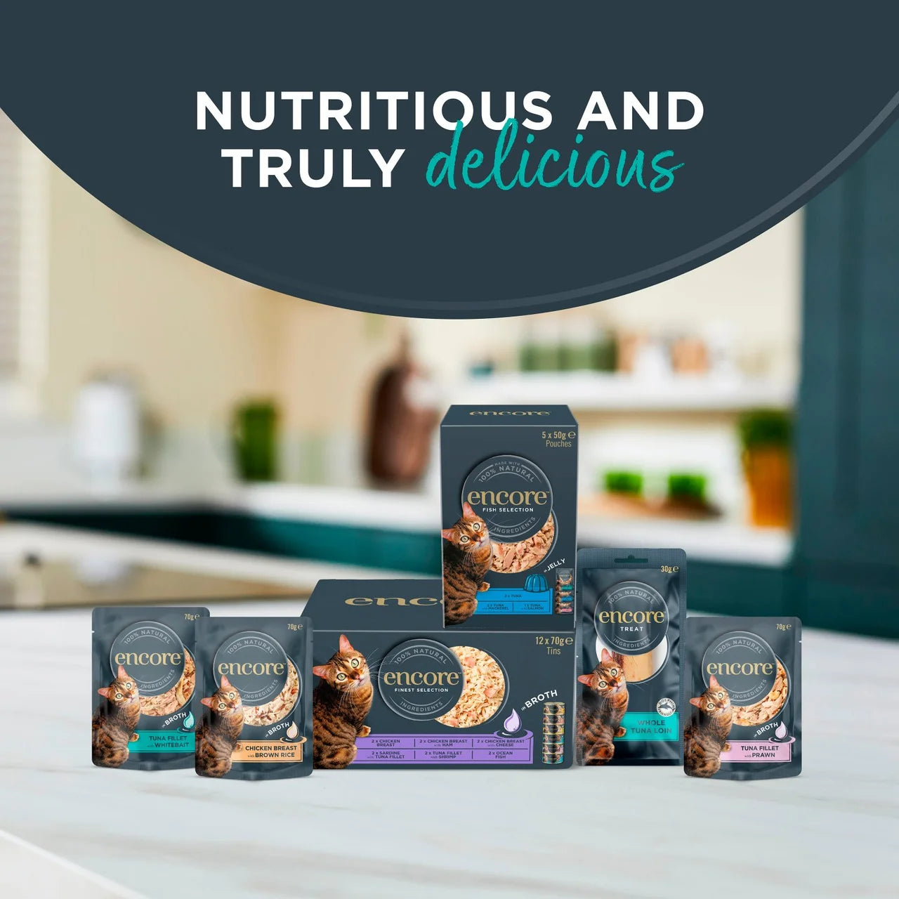 Encore Natural Cat Treat Mackerel Fillet Loin Grain Free 30g