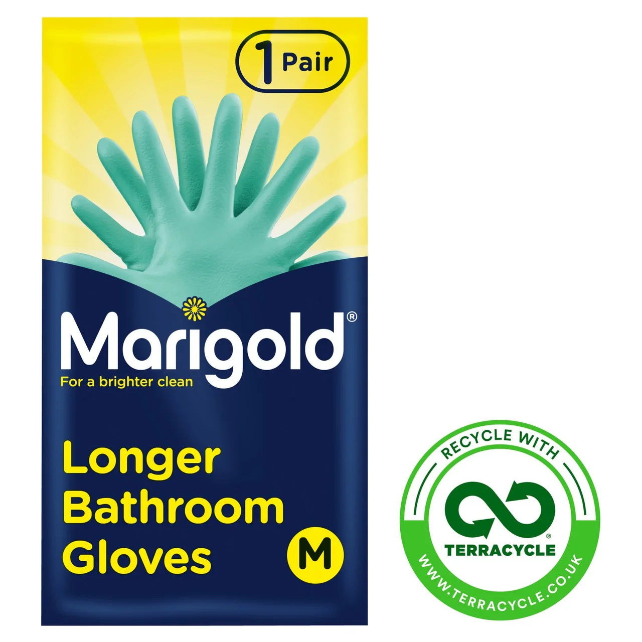 Marigold Bathroom Gloves M 1 pair