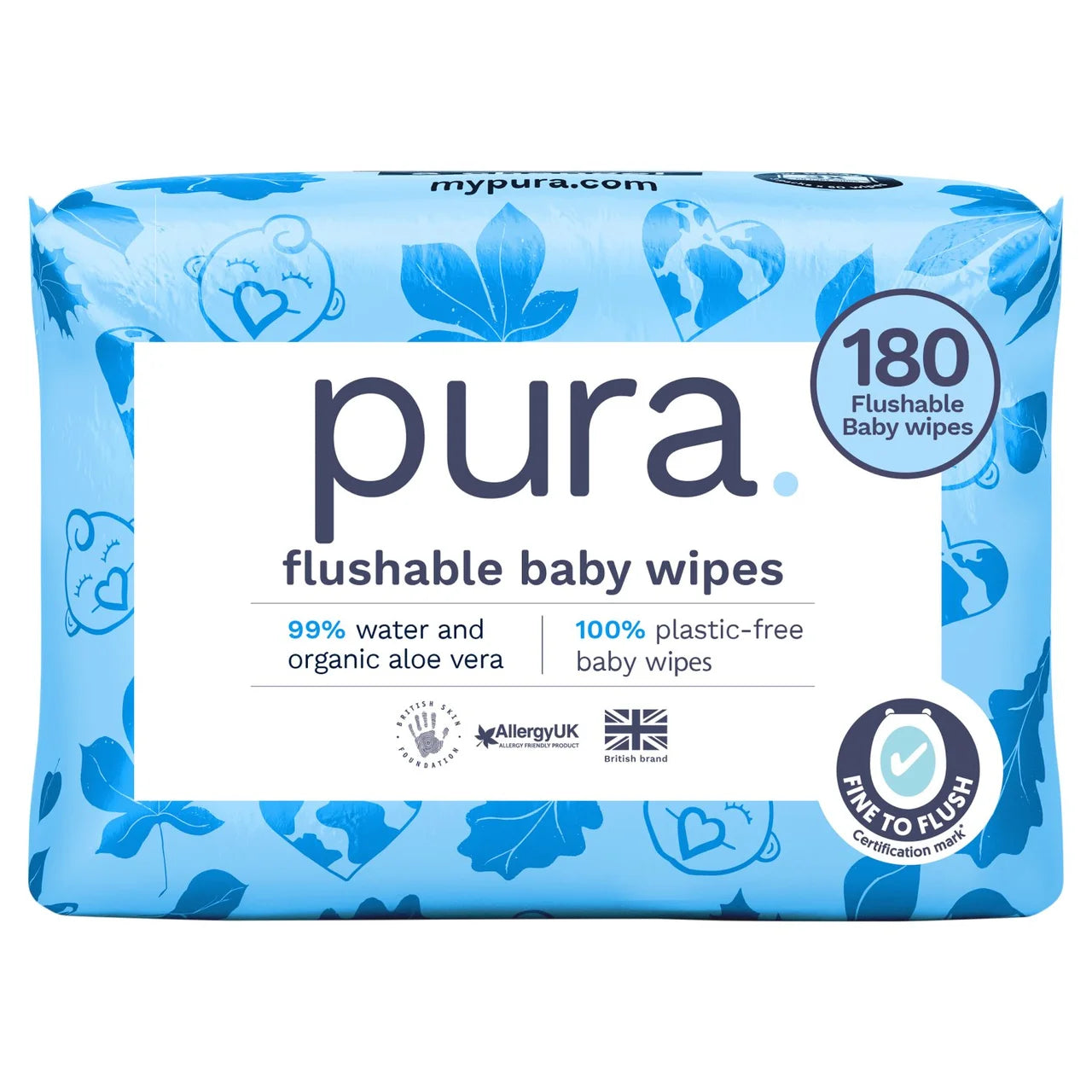 Bambino Mio Reusable Baby Wipes, 10 pack
