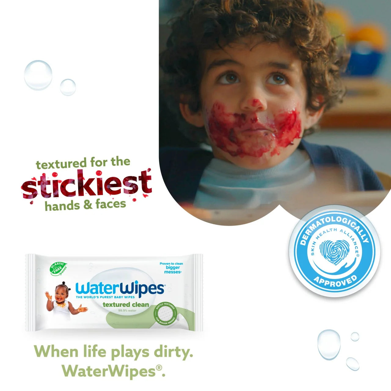 WaterWipes Baby Wipes Sensitive Weaning Plastic Free Wipes 720 Wipes
