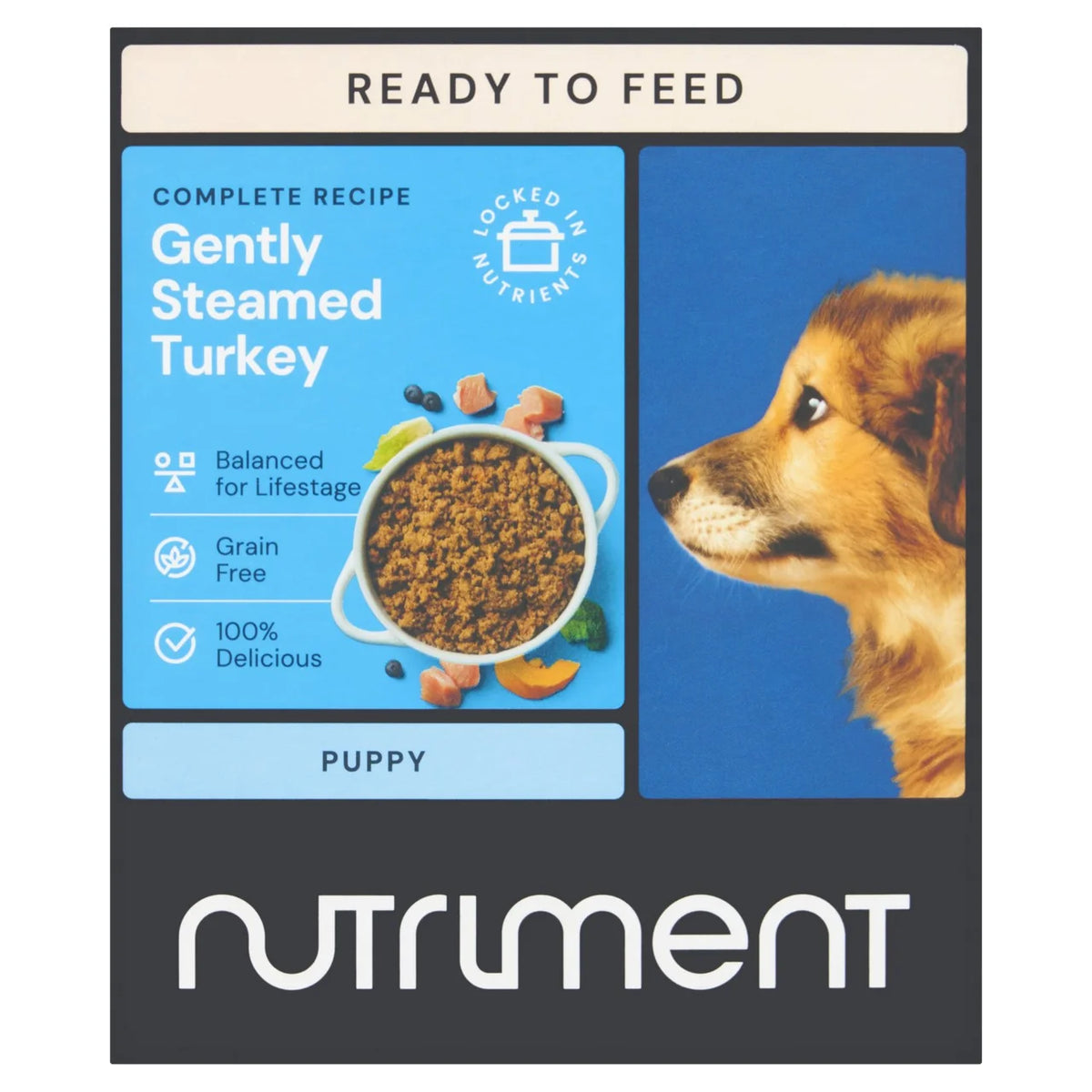 Nutriment Gently Steamed Recipe Turkey & Beef for Puppies 395g