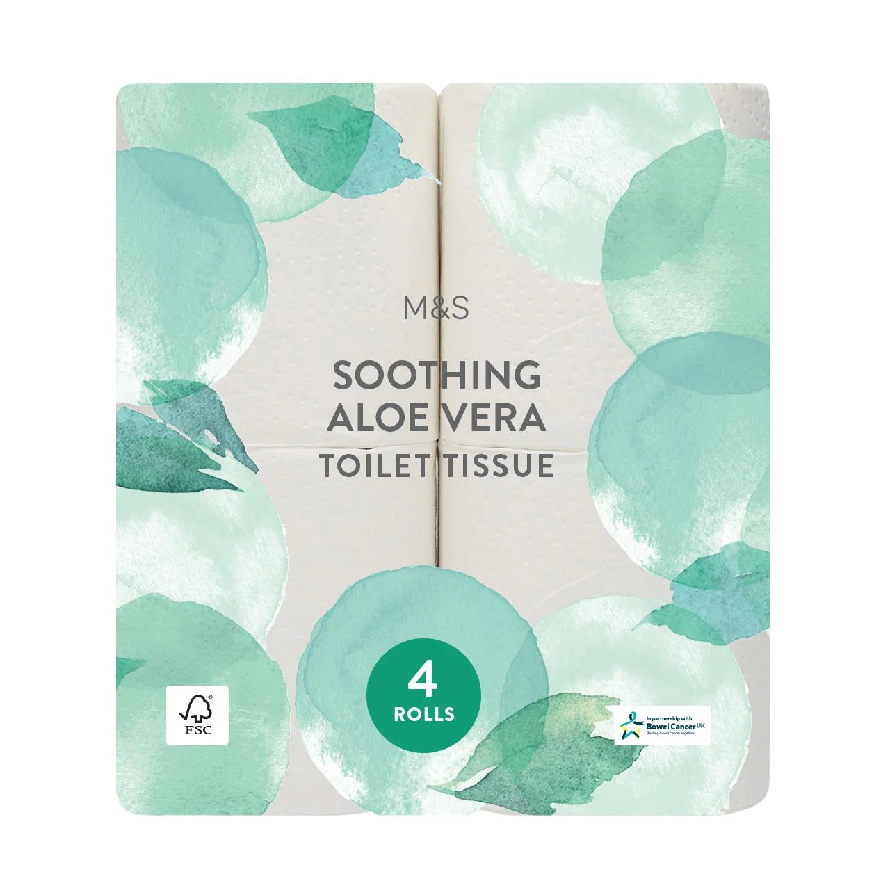 M&S Soothing Aloe Vera Toilet Tissue 4 per pack