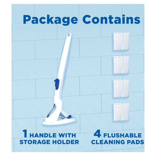 Duck Toilet Fresh Brush Starter Kit 1 Handle 4 Refills 5 per pack