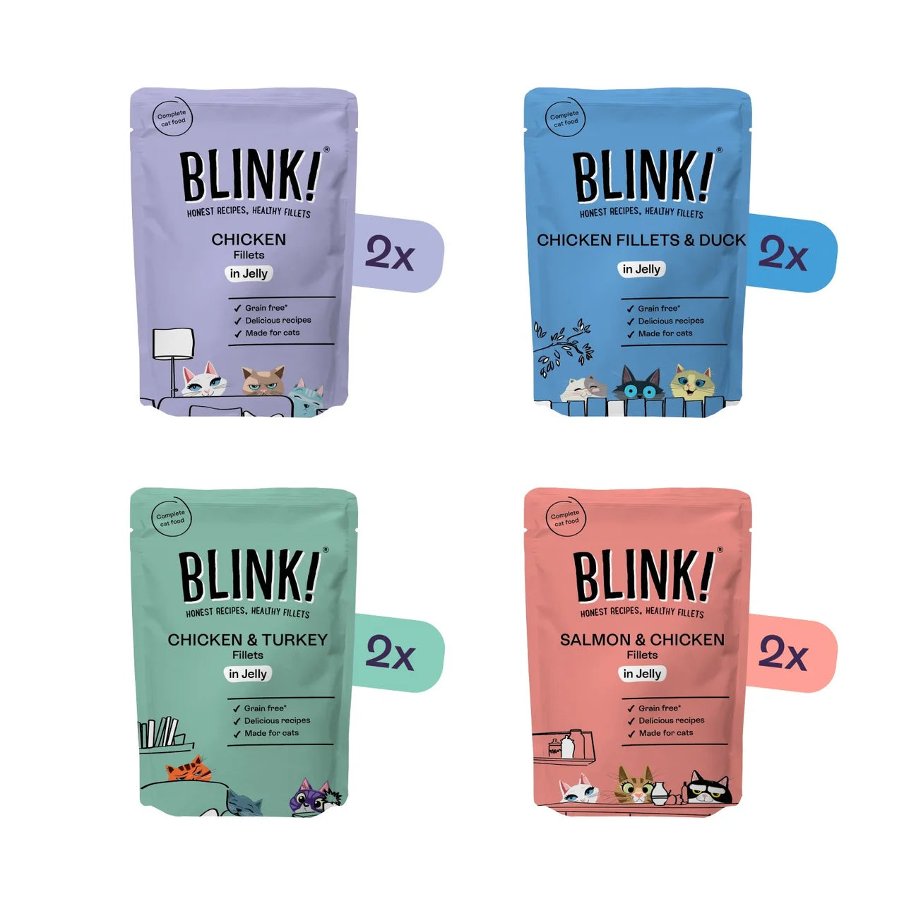 Blink Chicken Selection Multipack 8 x 85g