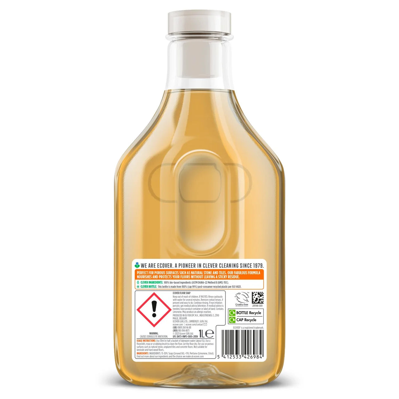 Ecover Floor Soap Orange and Lemon 1L