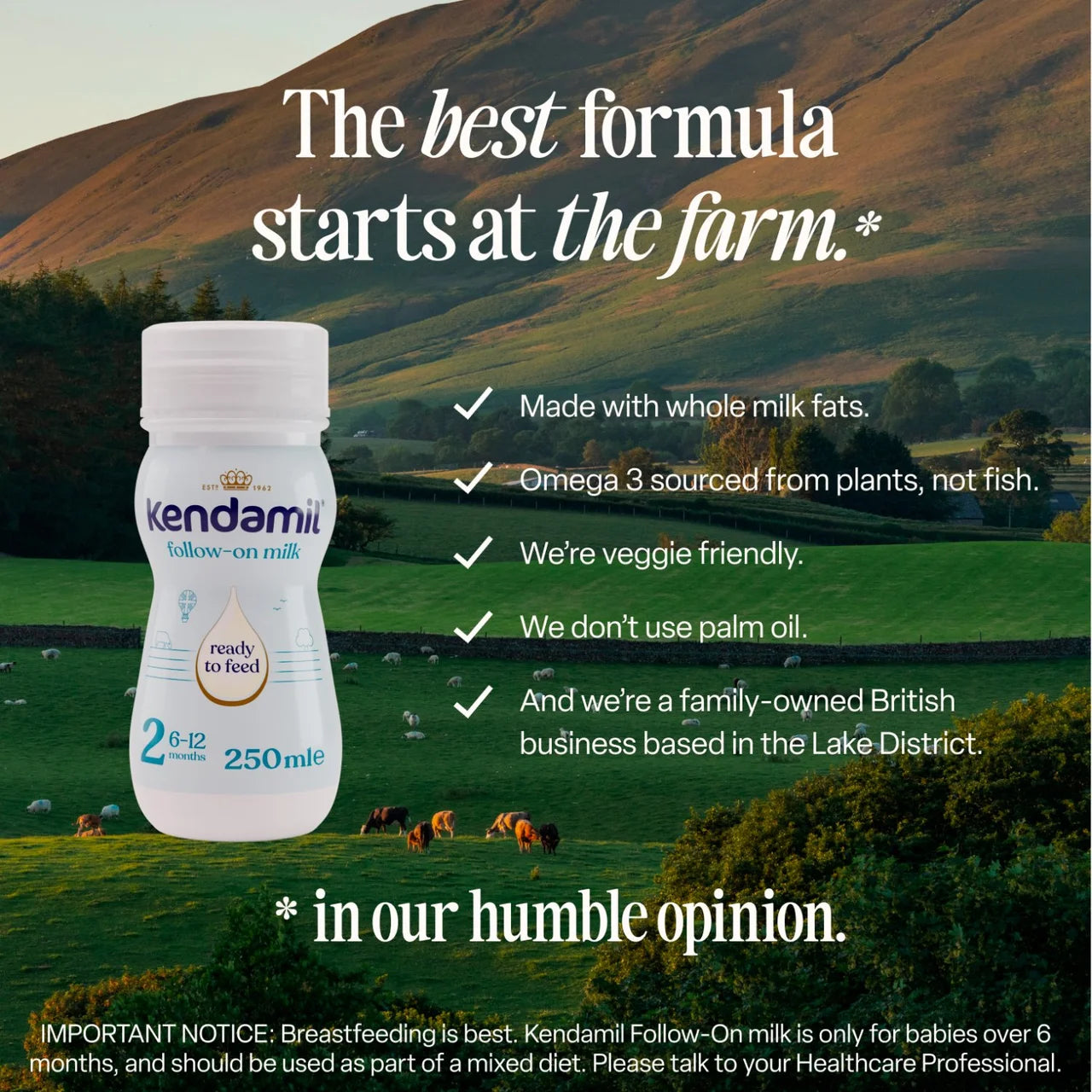 Kendamil Ready to Feed Follow-On Milk 18 x 250ml