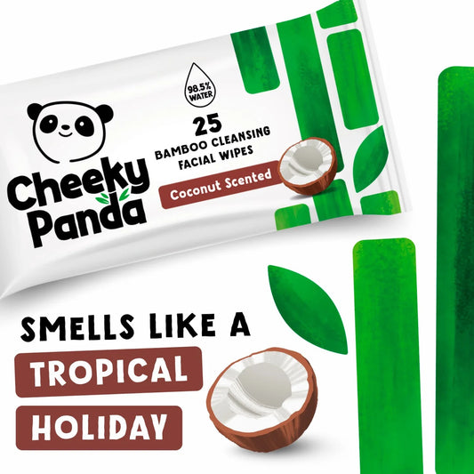 Cheeky Panda Bamboo Coconut Facial Cleansing Wipes 25 per pack