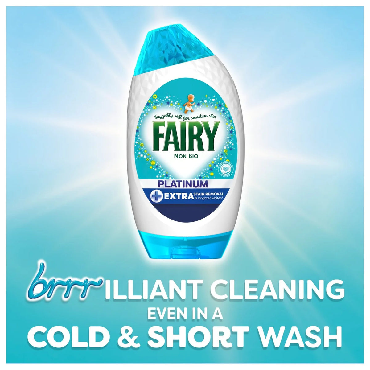 Fairy Platinum Non Bio Washing Liquid Gel 38 Washes 1254ml