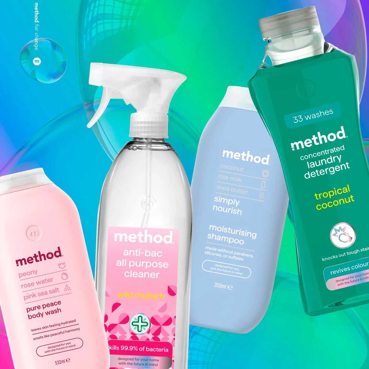 Method Antibacterial All Purpose Cleaner Wild Rhubarb 828ml