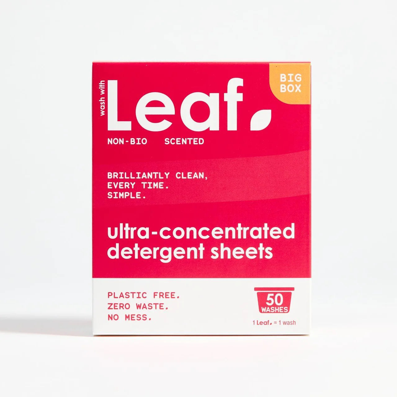 Wash with Leaf Non Bio Laundry Sheets 50