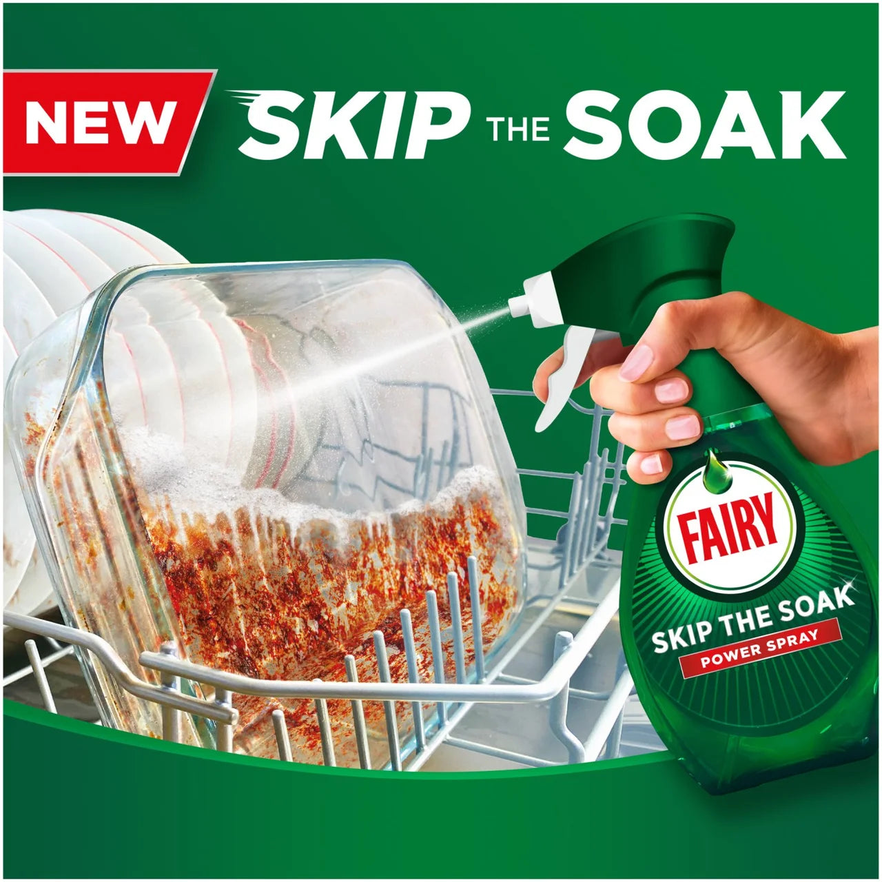 Fairy Skip The Soak Power Spray Lemon 500ml