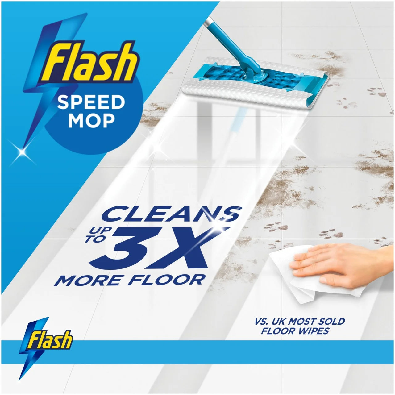 Flash Speed Mop Wet Cloth Multi-Surface Refills Crisp Lemons 24 per pack