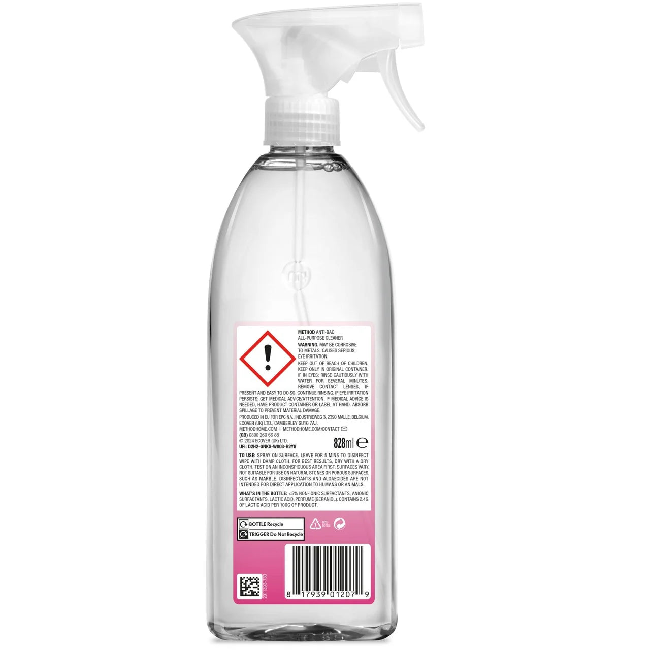 Method Antibacterial All Purpose Cleaner Wild Rhubarb 828ml