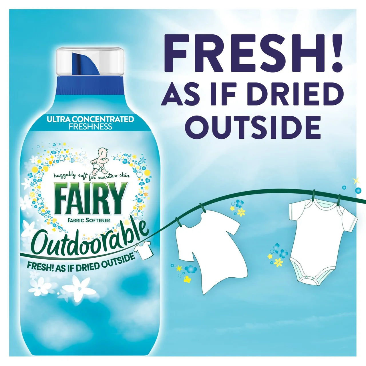 Fairy Outdoorable Fabric Conditioner 45 Washes 630ml