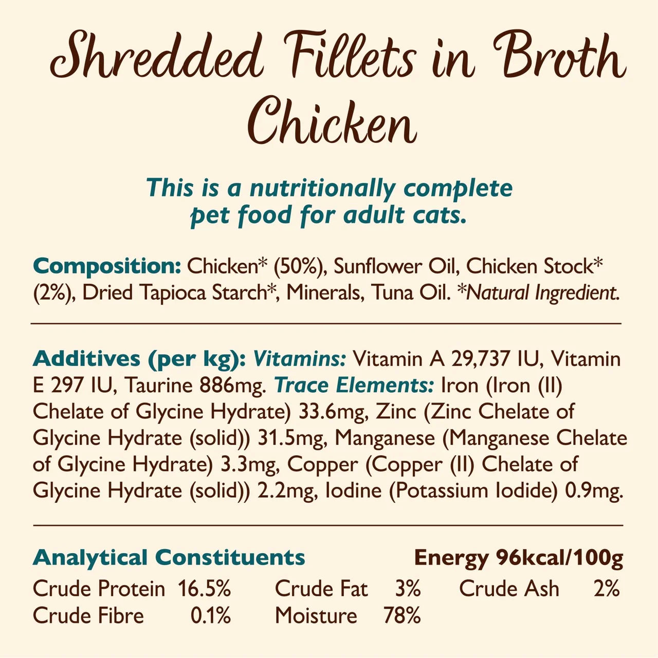 Lily's Kitchen Cat Shredded Fillets in Broth Multipack 8 x 70g