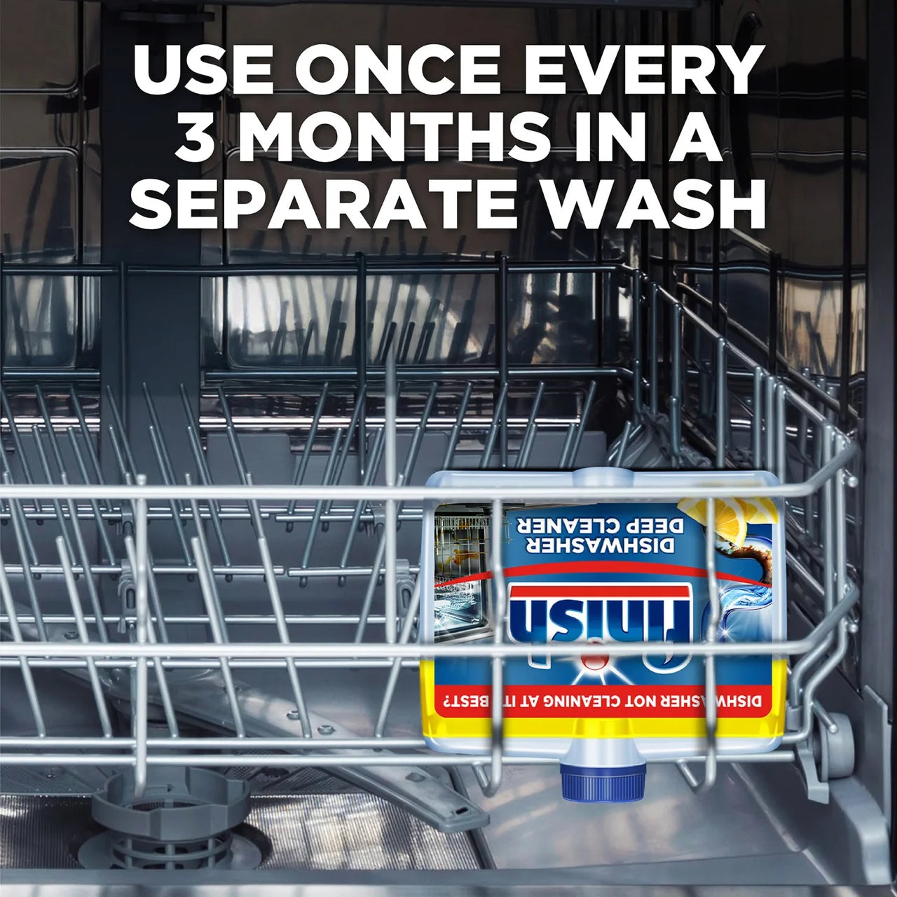 Finish Dishwasher Machine Cleaner Lemon Scent 250ml