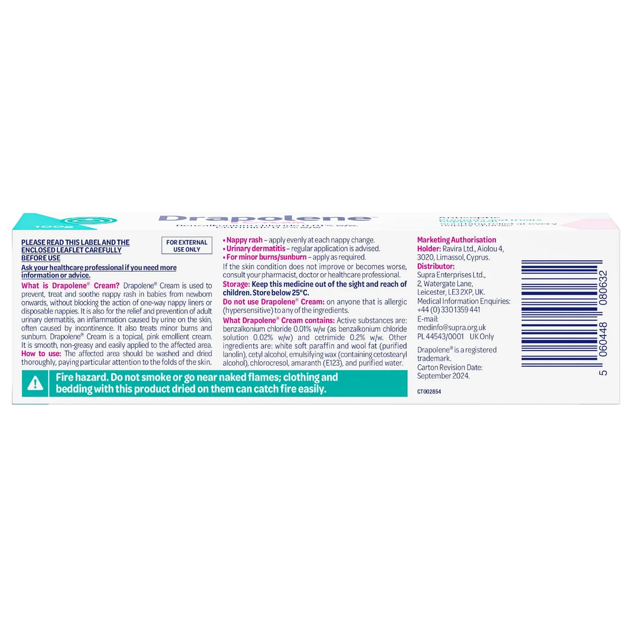 Drapolene Baby Nappy Cream 100g