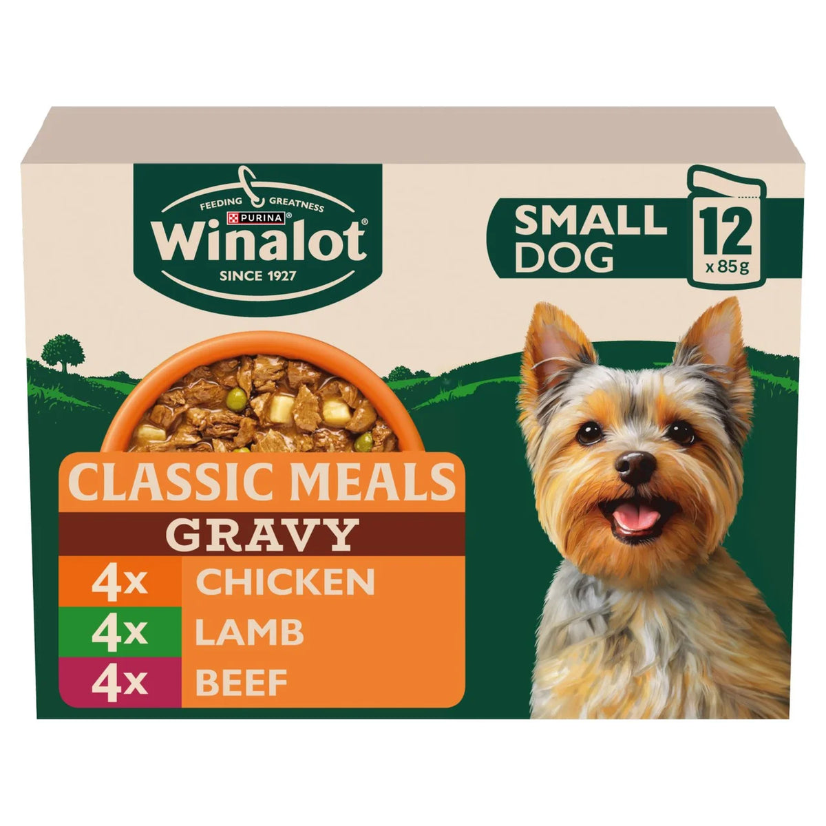 Winalot Meaty Chunks Small Dog Mixed in Gravy Wet Dog Food 12 x 85g